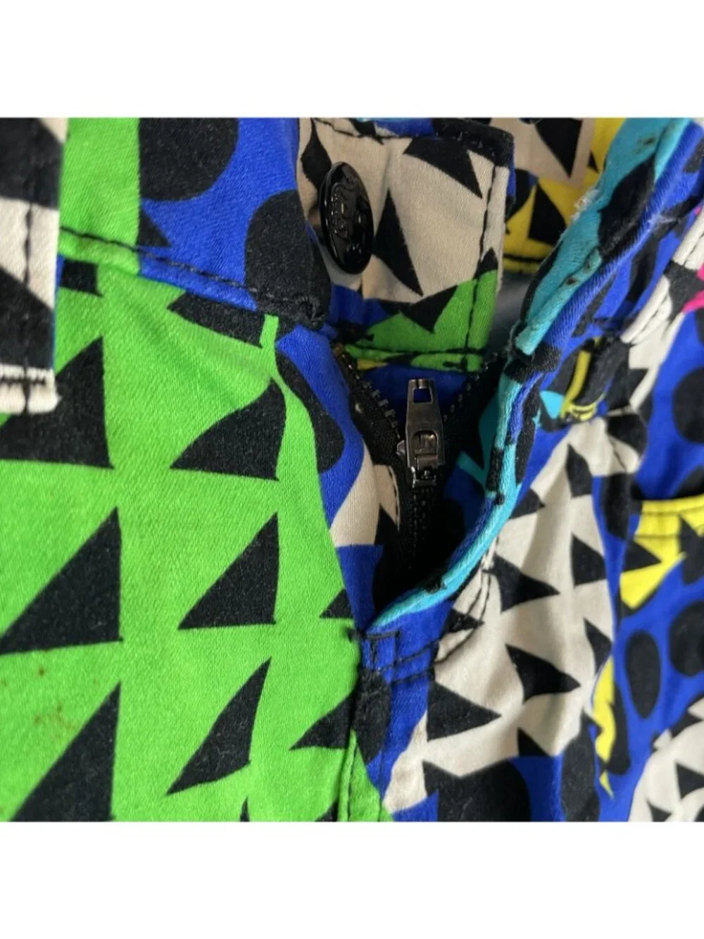L’Amour Nanette Lepore Legging Pants – Juniors Size 1 Neon Geometric Print - Picture 6 of 6